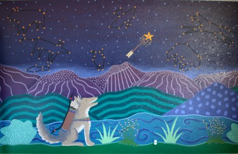 Coyote Created the Stars Mural by Kris Eitsen